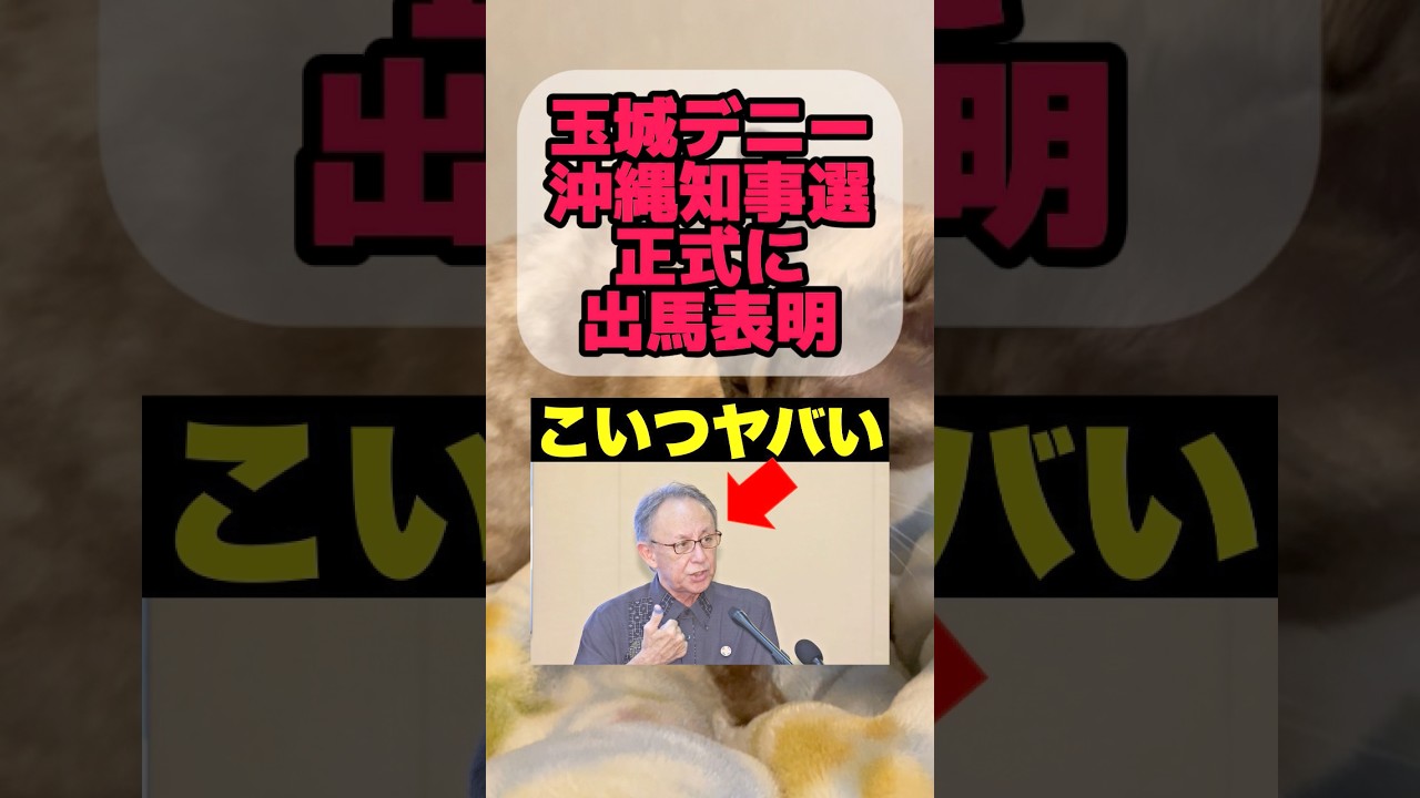 【ヤバい】辺野古転覆事件の説明責任を果たしていないのに沖縄知事選の出馬表明はする玉城デニー知事　#辺野古