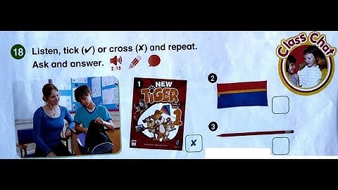 PB pg. 37 - Activity 18 - Listen and tick or cross.