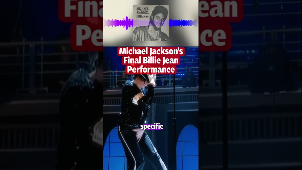 Guarda Michael Jackson's Final Billie Jean Performance 🎤 su YouTube Guarda Michael Jackson's Final Billie Jean Performance 🎤 su YouTube