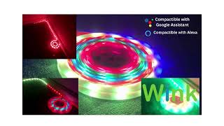 WINK SMART RGB-IC LED STRIP LIGHT #wink #alexa #VOICE CONTROL #homedecor #lightingsouq #decoration by Lighting Souq 137 views 3 months ago 1 minute