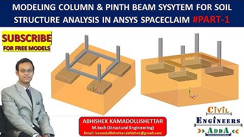 Modeling of Column with plinth beam system in soil Part - 1