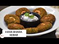 Hara bhara kebab with onion salad  veg kebabs  pure vegetarian food  hindi audio english titles