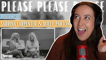 PLEASE PLEASE PLEASE Sabrina Carpenter ft. Dolly Parton | Vocal Coach  Reaction (& Analysis)