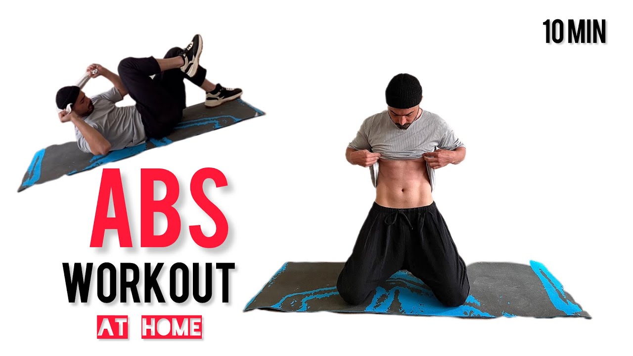 10 MIN AB WORKOUT AT HOME ( No Equipment ) - YouTube