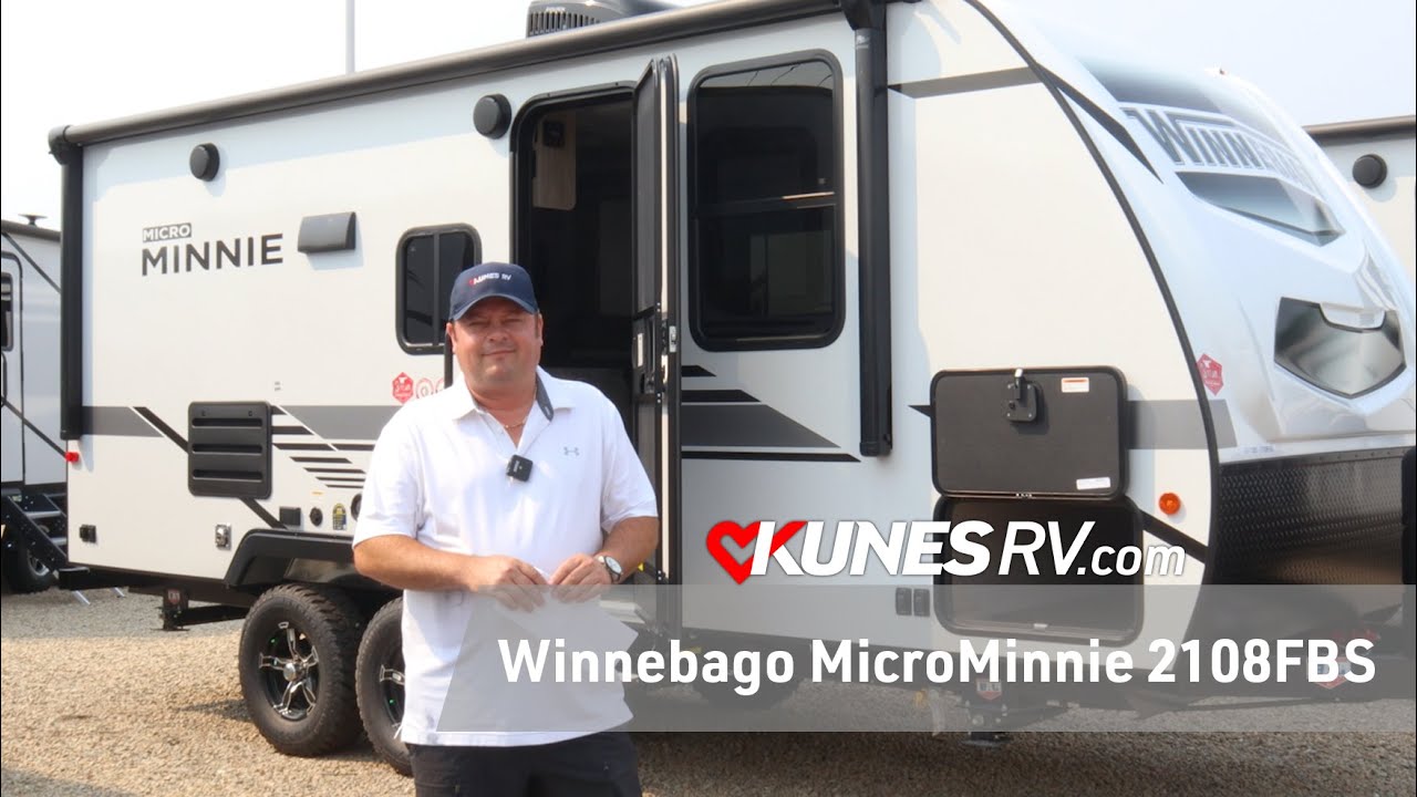 2021 Winnebago MicroMinnie 2108FBS Review! Details! Specs! - YouTube