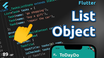 تحويل المهام وعرضهم في قائمة : Todo app 07 - Flutter