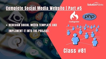 Complete Social Media Website Using Codeigniter | Part #5