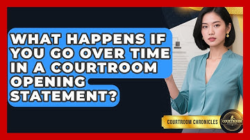 What Happens If You Go Over Time In A Courtroom Opening Statement? - Courtroom Chronicles