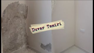 Duvar Tamiri ... Sıvası Kabarmış Dökülmüş Duvarı Nasıl Düzeltim ( Rutubetli Duvar )