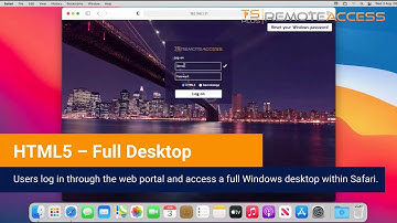 Full Windows Desktop Access From Safari, Mac, iPhone or iPad - HTML5 Connection