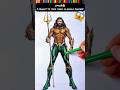 Art tutorials be like 👀😱🤣 Aqua man vs Funny art | Relate this? How to go Viral