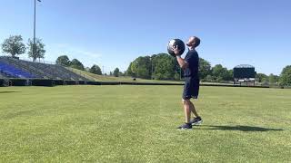 Med Ball Overhead Press Throw (No Countermovement)