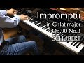 Schubert - Impromptu in G flat major, Op. 90 No. 3 - pianomaedful