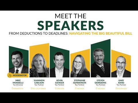 The Big Beautiful Bill and What it Means to You
