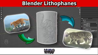 Easy lithophane in Blender for 3d printing