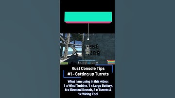 Master Rust Console: Setting Up Auto Turrets With A Wind Turbine & Large Battery Made Simple! #rust