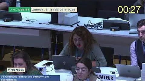 Non-State Actors - IBFAN statements at the WHO #EB156 (2025) - Paola Gaete