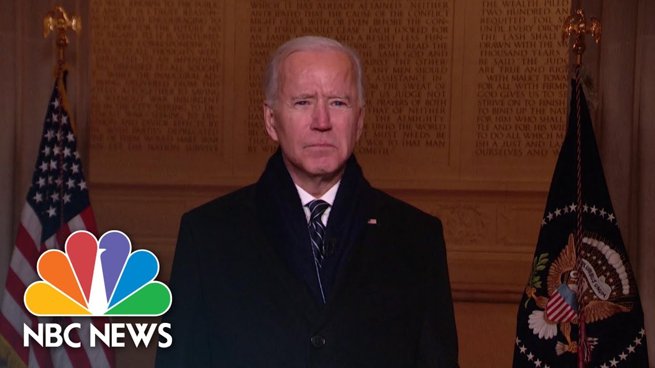 Biden Shares Optimism In Lincoln Memorial Speech | NBC News NOW