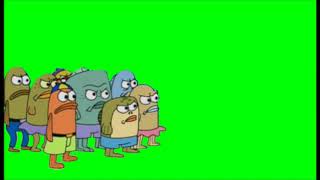 Green screen- orang marah dispongebob.