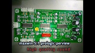 MAXWIN prologic preview ,,, vengatesh audio