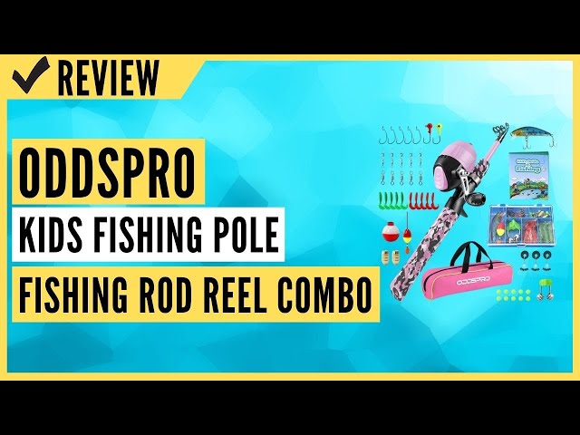 ODDSPRO Kids Fishing Pole Pink, Portable Telescopic Fishing Rod and Reel  Combo Kit Review 