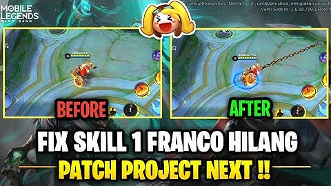 Data Fix Skill 1 Franco Hilang Terbaru | File Tambahan Ml Lite | Patch Project Next