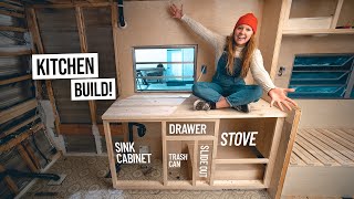RV Renovation - Building Out Our KITCHEN (Ep. 17)