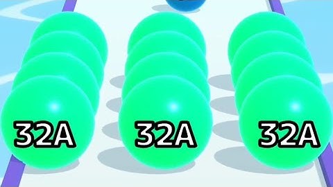 MAX LEVELS 73.BALL RUN 2048 ☘️⚽🔴. All Levels Gameplay Walkthrough Android, iOS New Update