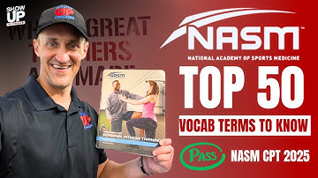Top 50 Vocab Terms To Know For The NASM-CPT Exam | PASS NASM 2025 w/ Show Up Fitness 5,100 PASSED