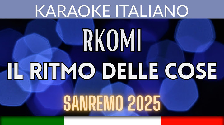 Rkomi   Il Ritmo delle Cose   Karaoke Strumentale Sanremo 2025 🎤