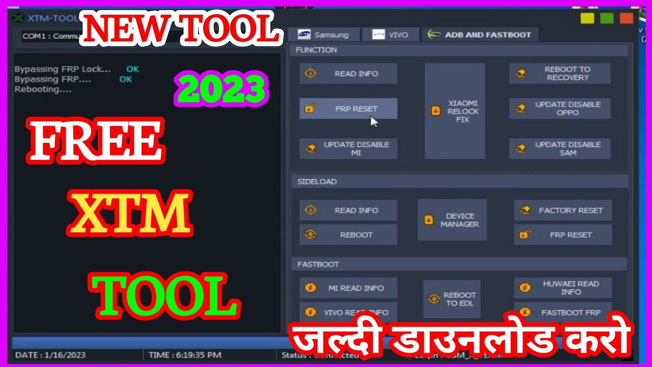 New xtm tool v1 0 oppo vivo mi realme unlock tool youtube