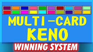 Multi Card Keno 8 Spot Strategy Winning Session