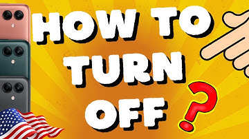 How to turn OFF Samsung Galaxy A04, A04s, A03, A02, A05