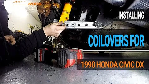 Installing MaXpeedingRods Coilovers For 1990 Honda Civic DX