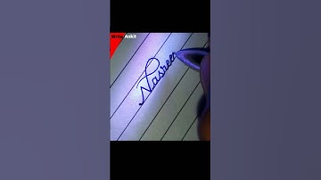 NASREEN .... 🥰.  || World Best Calligraphy||  ✨  #shorts