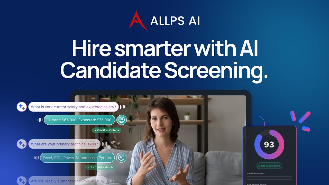 ALLPS AI Video Screening Interview | Live Demo - YouTube