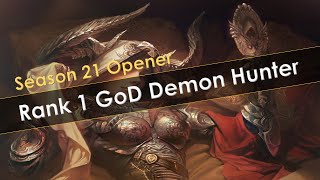 Diablo 3 Season 21 Rank 1 Solo GoD Demon Hunter