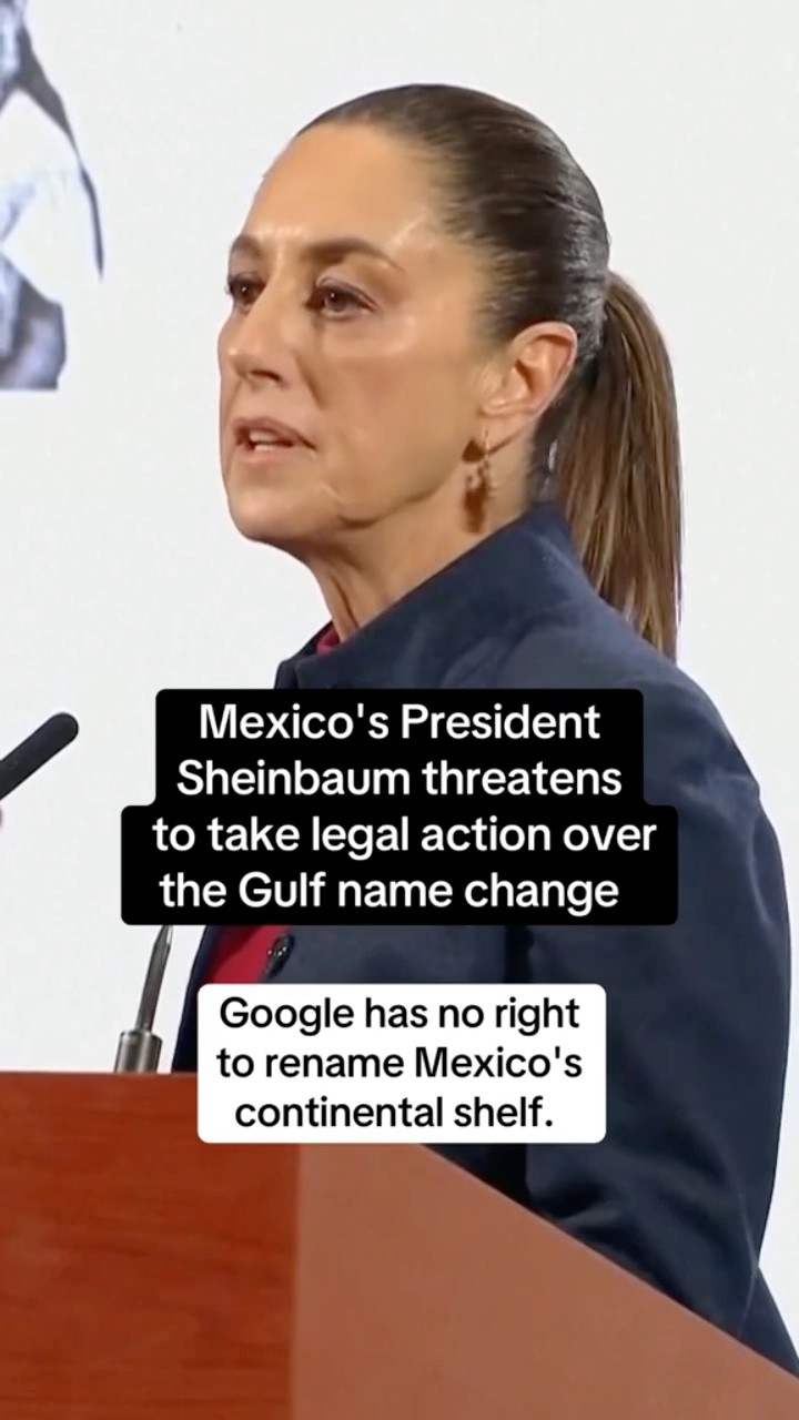 Mexico’s president threatens legal action against Google over Gulf name change #shorts
