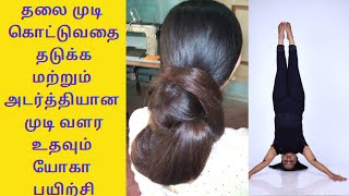 Yoga For Hair Growth | Treatment For Hair Growth | How To Stop Hair Fall In Tamil By Dr.Lakshmi