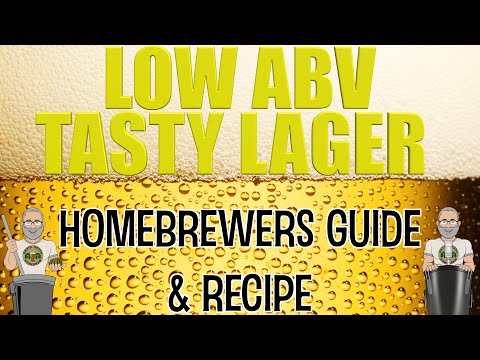 Low ABV Tasty Lager Recipe And Methods For Homebrewers