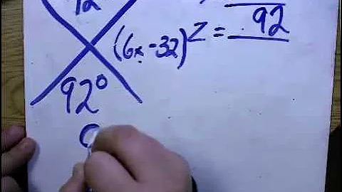 Solving equations involving vertical angles by Students