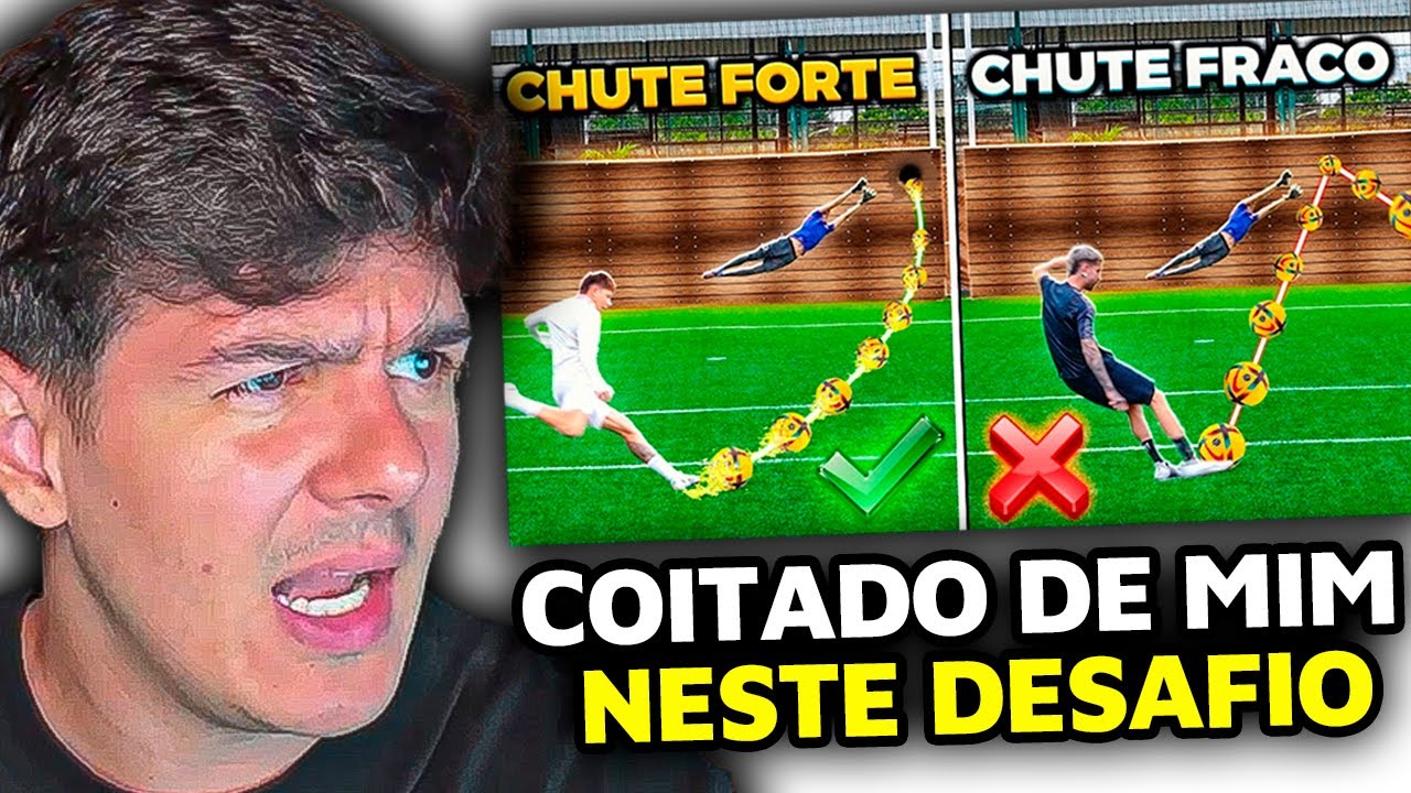 A CADA GOL, O CHUTE FICA MAIS FORTE!! (TEM QUE FURAR O PAREDÃO PRA VALER O GOL!!) - wardi REACT!