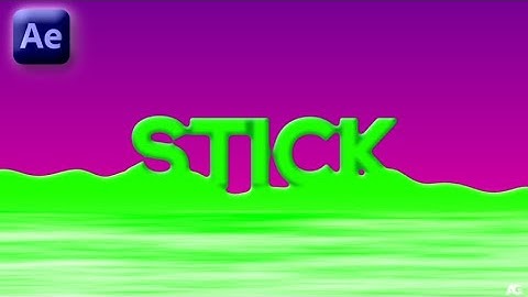 After Effects Tutorial - Sticky Fluid Animation - No Plugins.