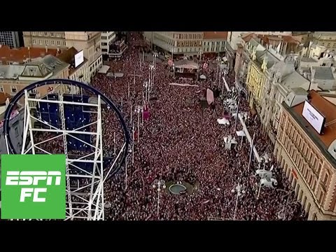 Over 500,000 Croatia fans flock to Zagreb for amazing World Cup party | ESPN FC