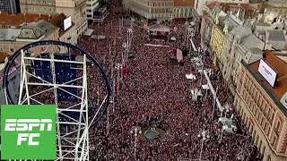 Видео Over 500,000 Croatia fans flock to Zagreb for amazing World Cup party | ESPN FC от ESPN, Хорватия
