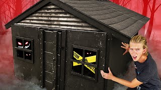 We built a Haunted TINY House! *SCARY*