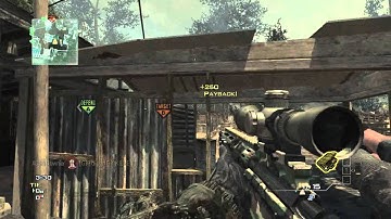 MW3 Sniper kill through wall