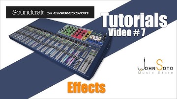 How to setup effects souncraft Si expression 3?