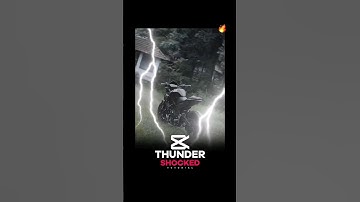 THUNDER SHOCKED EFFECT IN CAPCUT #capcut #shortvideo #edit