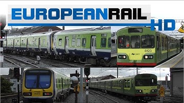 Iarnród Éireann Irish Rail DART 8100 EMU & Commuter 2900 DMU trains at Dublin Connolly